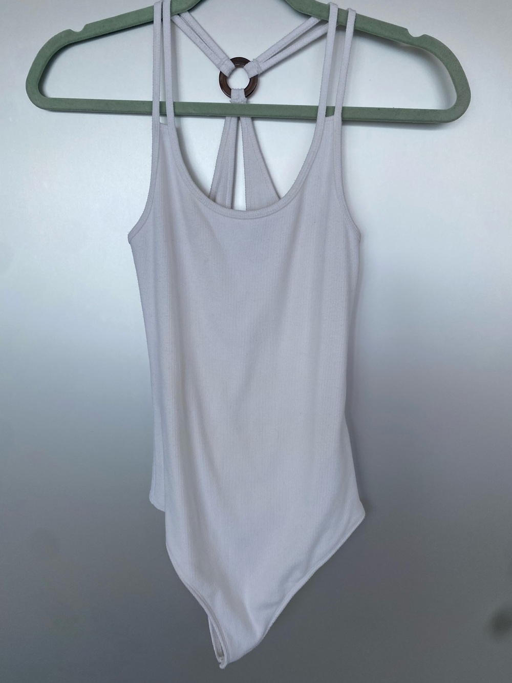 NWOT Abercrombie & Fitch Double Lined white bodysuit M